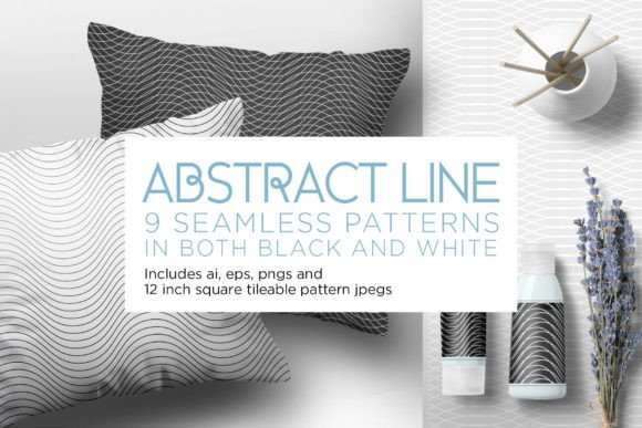 Abstract Line Seamless Patterns: A Versatile Toolkit for Designers and Crafters