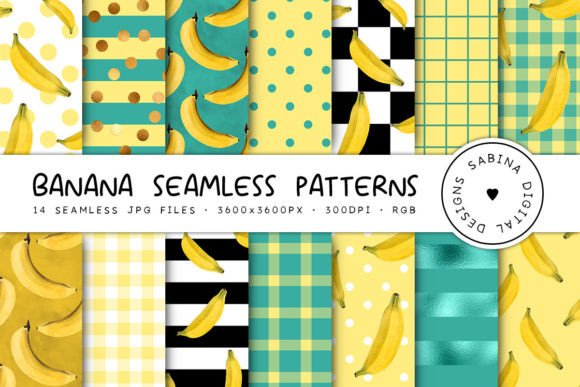Banana Seamless Patterns, Fruit Papers: A Strategic Creative Asset for Modern Design Workflows