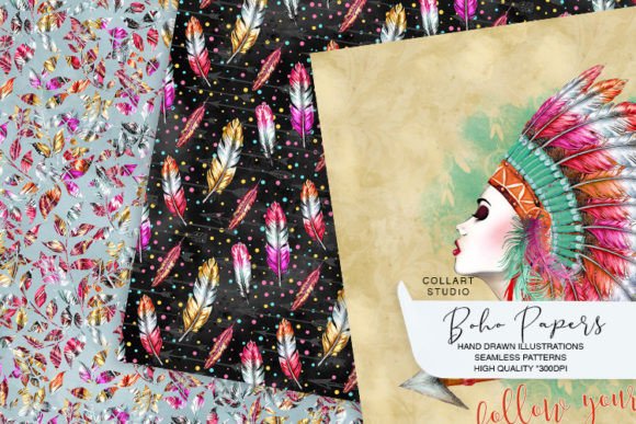 Boho Papers, Ethnic Patterns, Tribal