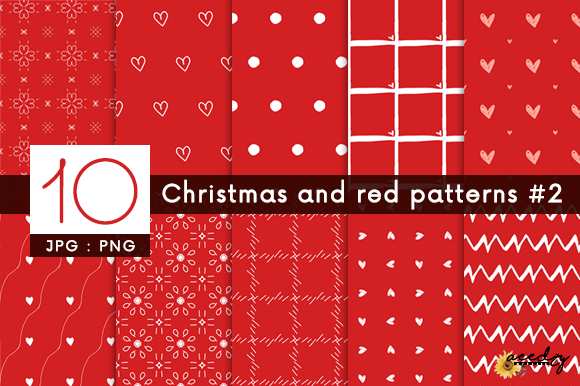Christmas and Red Patterns Set