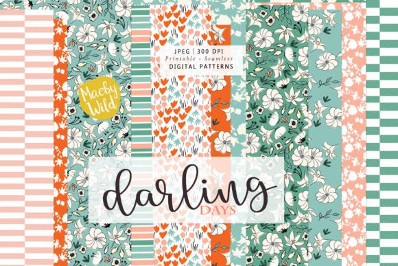 Darling Days Flower Seamless Patterns: A Thoughtful Choice for Floral Design Projects