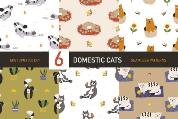 Domestic Cats, Seamless Patterns, and Creative Freedom—All in One Design Collection