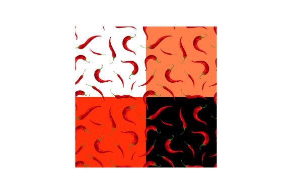 Hot Red Pepper Seamless Patterns: Versatile Vector Designs for Mexican Cuisine & Creative Projects