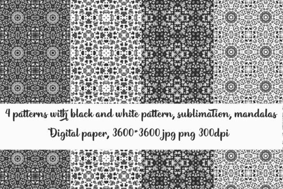 Patterns Black and White Ornaments