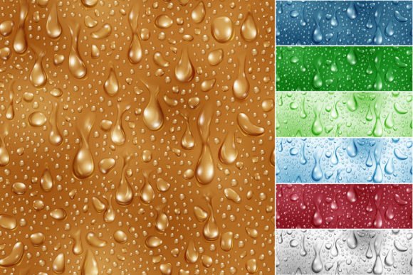 Seamless Patterns of Water Drops